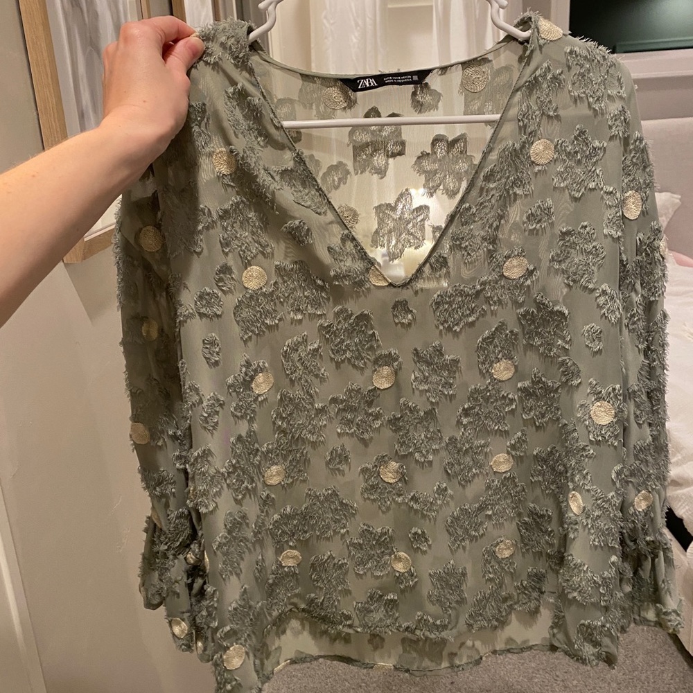 NWOT Zara Boho Blouse
